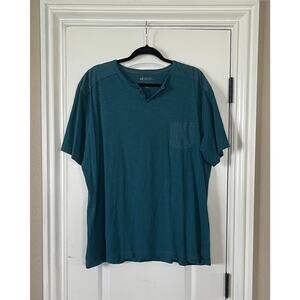 Michael Brandon tee shirt v-neck blue short sleeve men’s size XXL